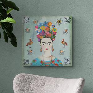 Frida by Aimee Wilson Canvas Green/Pink