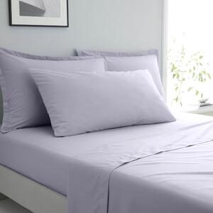 Pure Cotton Bolster Pillowcase Purple