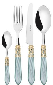 ALADDIN GOLD-PLATED RING CUTLERY SET 24 - Onyx