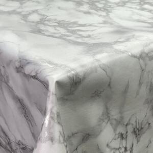 Embossed Marble PVC Fabric Silver