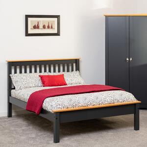 Monaco Low Foot End Bed Frame Charcoal (Grey)
