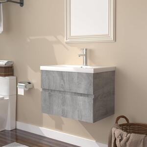 Sink Cabinet with Built-in Basin Grey Sonoma Engineered Wood