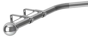 3 Sided Eyelet Bay Pole 400cm Chrome