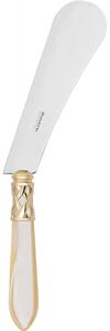 ALADDIN GOLD-PLATED RING CHEESE KNIFE & SPREADER - Green