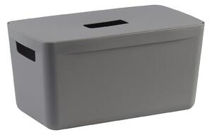 Inabox Home Storage Box & Lid - 8L - Grey