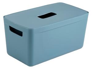 Inabox Home Storage Box & Lid - 8L - Cactus Blue