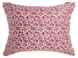 Lexington Flower printed cotton sateen pillowcase 50x60 cm White-red