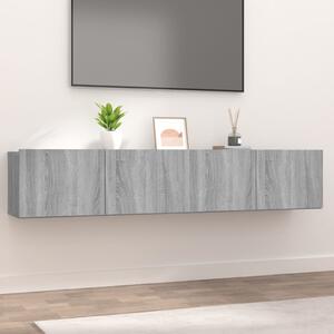 TV Cabinets 2 pcs Grey Sonoma 80x30x30 cm Engineered Wood