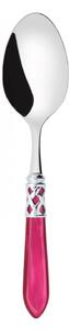 ALADDIN CHROME RING VEGETABLE & MEAT SERVING SPOON - Raspberry