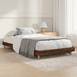 Bed Frame Brown Oak 90x190 cm Engineered Wood