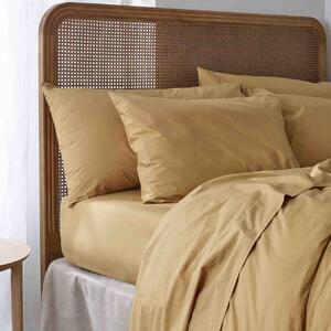 Piglet Butterscotch Washed Cotton Percale Pillowcases (Pair) Size Super King