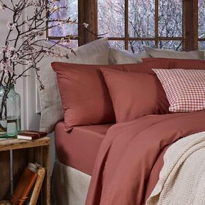 Piglet Red Dune Washed Cotton Percale Pillowcases (Pair) Size Super King