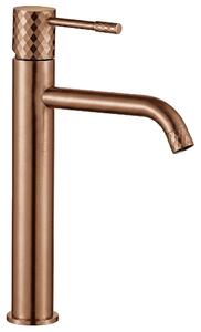Bathroom faucet Rea Lungo Diamond Brush Copper High