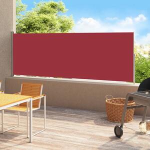 Patio Retractable Side Awning 180x500 cm Red