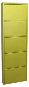 Shoe Rack Alexandra House Living Green 50 x 170 x 15 cm 5 drawers