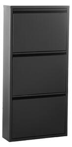 Shoe Rack Alexandra House Living Black 50 x 103 x 15 cm 3 drawers