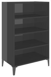 Sideboard High Gloss Black 57x35x90 cm Engineered Wood