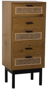 Chest of drawers Alexandra House Living Brown Black 40 x 93 x 30 cm