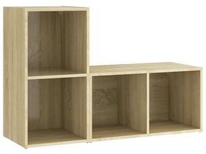 TV Cabinets 2 pcs Sonoma Oak 72x35x36.5 cm Engineered Wood