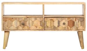 TV Cabinet 90x30x50 cm Solid Mango Wood