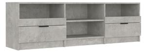 TV Cabinet Concrete Grey 150x33.5x45 cm Engineered Wood