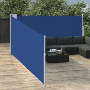 Retractable Side Awning Blue 100x1000 cm