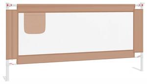 Toddler Safety Bed Rail Taupe 190x25 cm Fabric