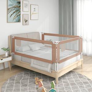 Toddler Safety Bed Rail Taupe 190x25 cm Fabric
