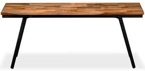Bench Reclaimed Teak and Steel 110x35x45 cm