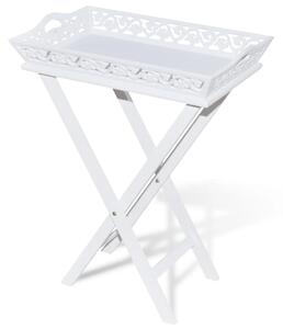 Side Table with Tray White