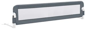 Toddler Safety Bed Rail Grey 180x42 cm Polyester