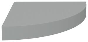 Floating Corner Shelf Grey 25x25x3.8 cm MDF