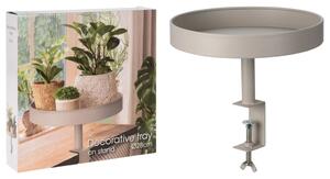 H&S Collection Decorative Tray with Clamp 28x26 Sand