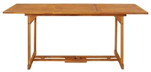Garden Dining Table 180x90x75 cm Solid Acacia Wood