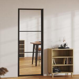 Interior Door ESG Glass and Aluminium 76x201.5 cm Black