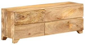 TV Cabinet Solid Mango Wood 110x30x40 cm