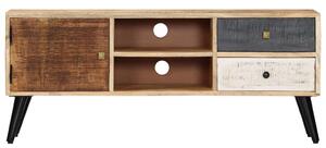 TV Cabinet 115x30x47 cm Solid Mango Wood