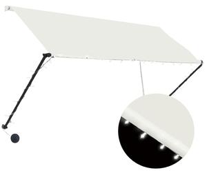 Retractable Awning with LED 250x150 cm Cream