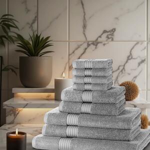 9 Piece 700 GSM Royal Egyptian Towel Bale Sets - 4 Face Cloths, 2 Hand Towels, 2 Bath Towels, 1 Bath Sheet