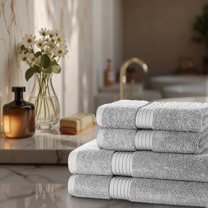 4 Piece 700 GSM Royal Egyptian Towel Bale Sets - 2 Hand Towels, 2 Bath Towels