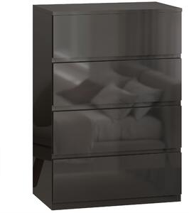 HOMCOM Chest of Drawers, 4-Drawer Storage Cabinets, Modern Dresser, Storage Drawer Unit for Bedroom