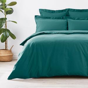 Non Iron Plain Dye Teal Duvet Cover Teal Blue