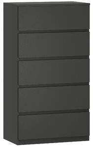 HOMCOM Chest of Drawers, 5-Drawer Storage Cabinets, Modern Dresser, Storage Drawer Unit for Bedroom