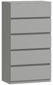 HOMCOM Chest of Drawers, 5-Drawer Storage Cabinets, Modern Dresser, Storage Drawer Unit for Bedroom