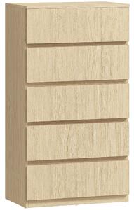HOMCOM Chest of Drawers, 5-Drawer Storage Cabinets, Modern Dresser, Storage Drawer Unit for Bedroom