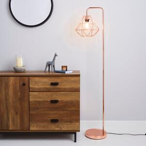 Bremen Copper Floor Lamp pink