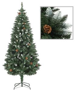 Artificial Christmas Tree with LEDs&Pine Cones 180 cm