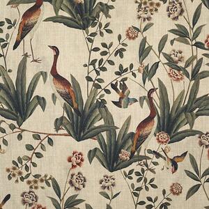 Linda Barker Rosa Fiore Linen Look Blackout Fabric Linen
