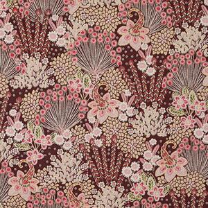 Linda Barker Millefiori Jacquard Fabric Rossa