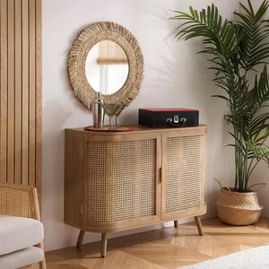 Nixa Wooden Sideboard With 2 Doors In Oak